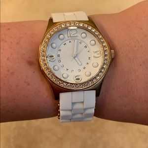 Marc by Marc Jacobs rose gold and white watch